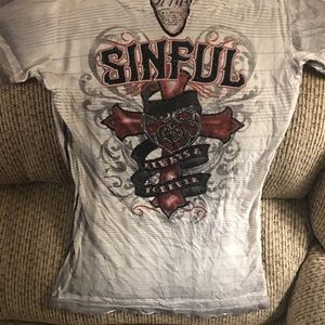 Sinful Affliction Shirt sized small